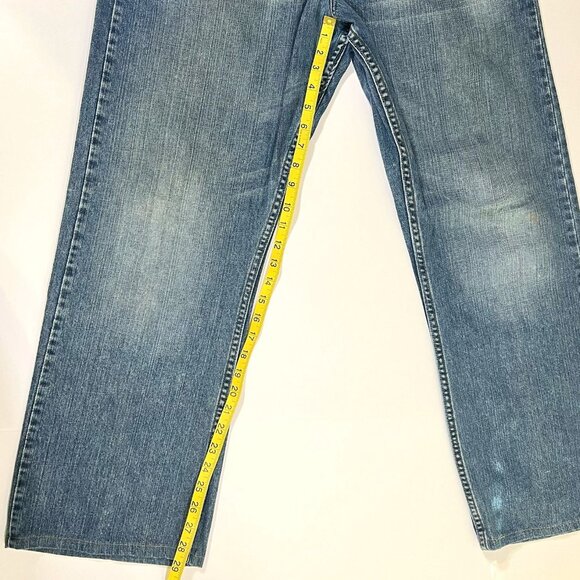 Wrangler Relaxed Boot Jeans - Men's Size 34 X 34 98RNWYA Made in Nicaragua - Picture 9 of 10